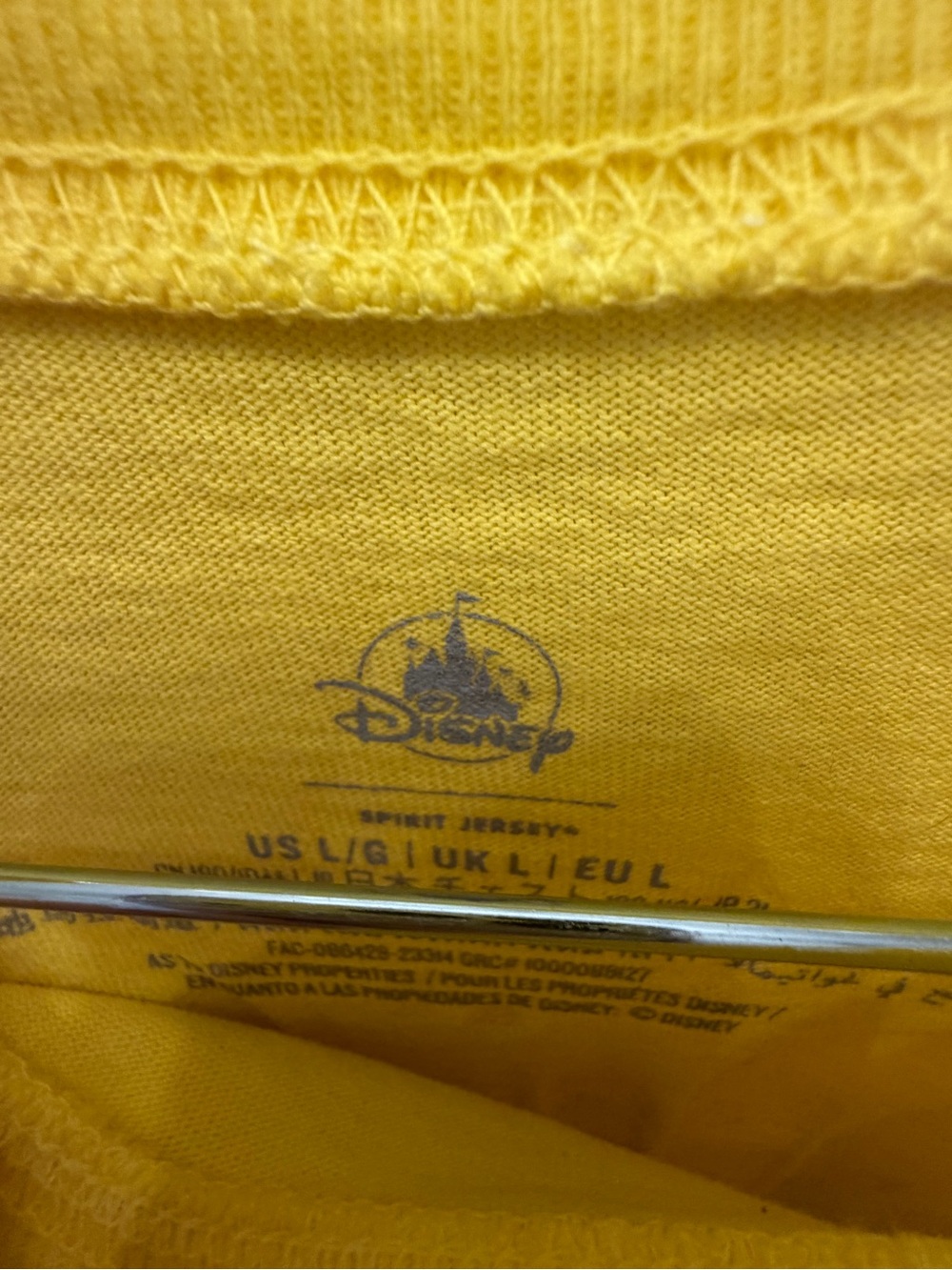 Disney Parks Dole Whip Pineapple Swirl Spirit Jersey Yellow Ombré Large - Picture 10 of 11